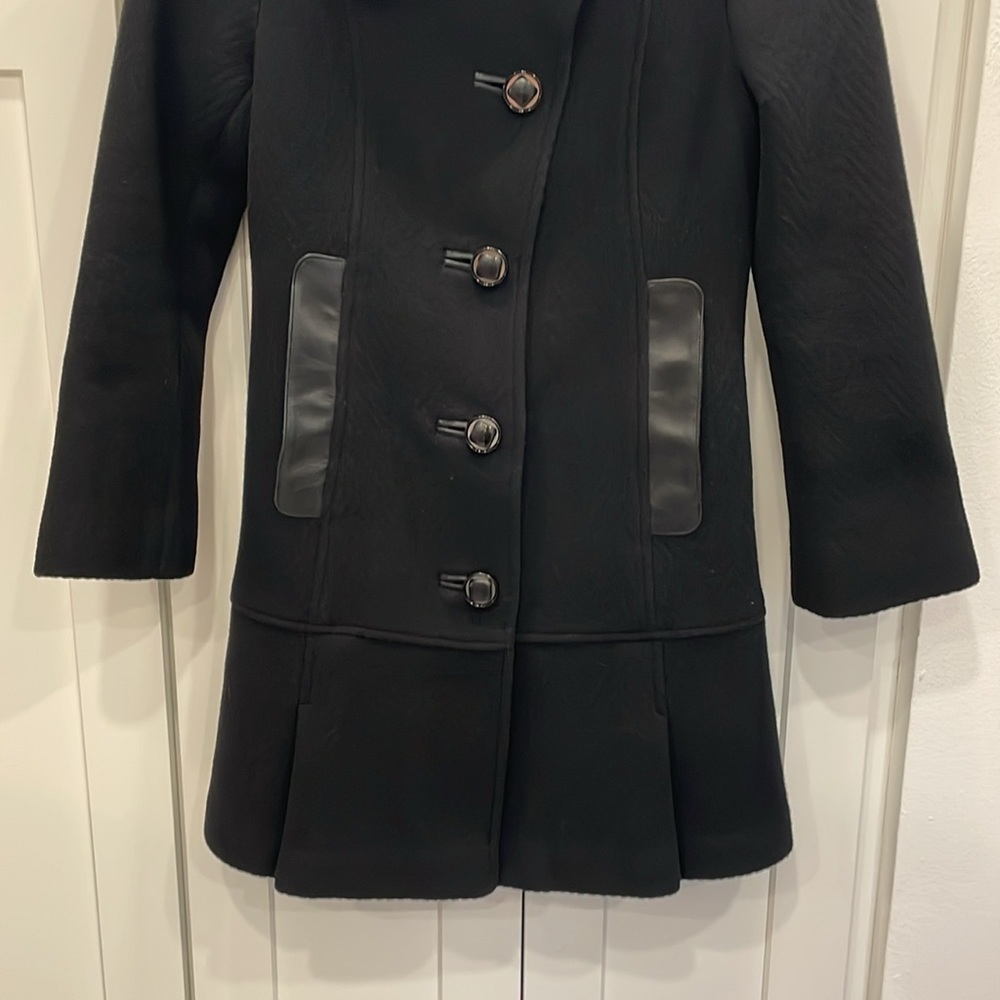 Mackage Wool Blend Black Peacoat Size XS - Picture 3 of 15